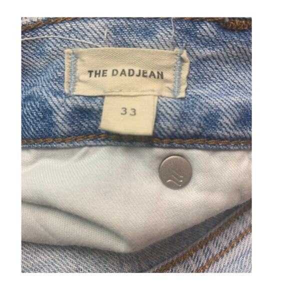 Madewell THE DAD Jean 100% Cotton NON STRETCH Ripped Edition sz 33 NWT - Picture 14 of 16